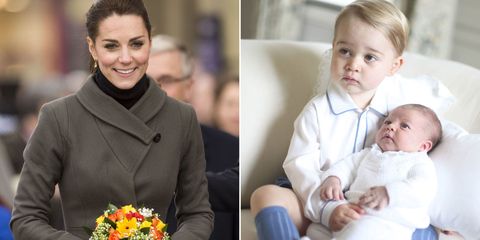 Kate Middleton, Prince George, and Princess Charlotte
