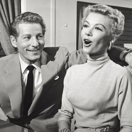 actors vera ellen and danny kaye in a scene from the movie 'white christmas' usa, 1954