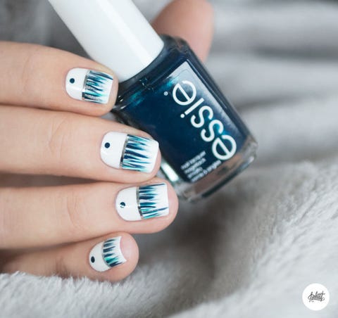 16 Winter Nail Art Ideas — Designs For New Year's And Holiday Nails Pshiiit.com. Winter Waterfall - 16 Winter Nail Art Ideas — Designs For New Year's And Holiday Nails