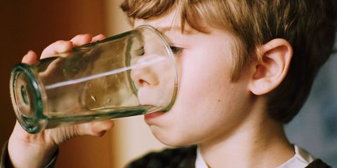 Boy Drinking Water