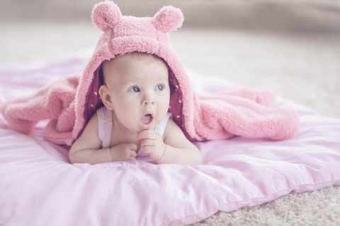 baby girl pink blanket