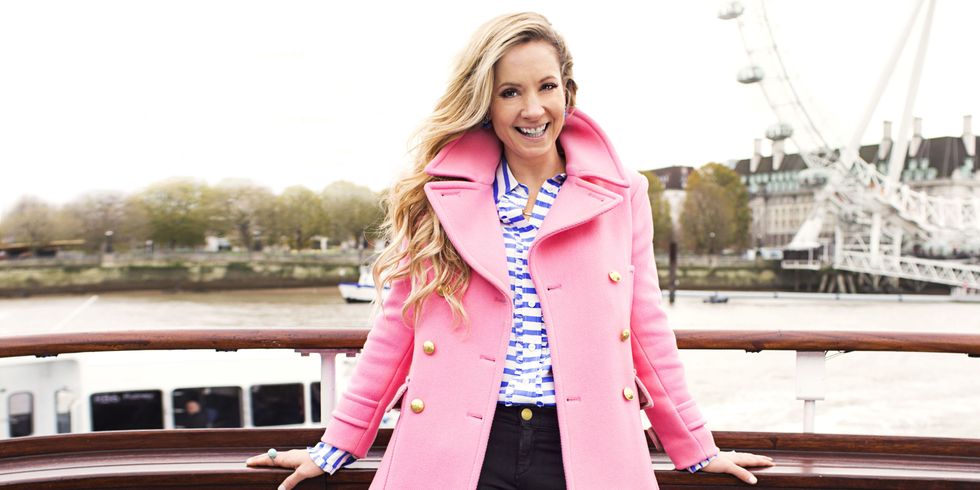 <p>A pastel peacoat? Love! The traditional sailor style gets a makeover in bubble gum. Later on, swap dark denim for white jeans, but keep the pale blue heels — they'll walk right into the next season.</p><p><em><strong>Coat</strong>, $298, <a href="http://jcrew.com" target="_blank">jcrew.com</a>. <strong>Blouse</strong>, $268, <a href="http://katespade.com" target="_blank">katespade.com</a>. <strong>Jeans</strong>, $8, <a href="http://forever21.com" target="_blank">forever21.com</a>. <strong>Earrings</strong>, $29, <a href="http://talbots.com" target="_blank">talbots.com</a>. <strong>Ring</strong>, French Connection, $28, <a href="http://zappos.com" target="_blank">zappos.com</a>. <strong>Heels</strong>, $40, <a href="http://justfab.com" target="_blank">justfab.com</a>.</em></p><p><em><strong>On location:</strong> <a href="http://www.thetattershallcastle.co.uk/" target="_blank">The London Eye via PS Tattershall Castle</a></em></p>