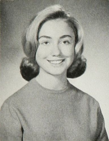 Hillary Clinton yearbook photo