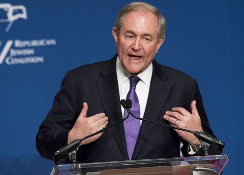 Republican Presidential hopeful Jim Gilmore speaks during the 2016 Republican Jewish Coalition Presidential Candidates Forum in Washington, DC, December 3, 2015.