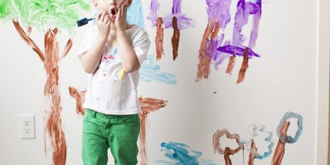 Kid Painting Wall