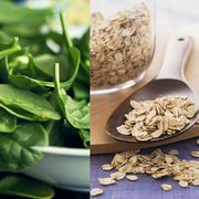 Foods With Iron (leafy greens, oats, dark chocolate)