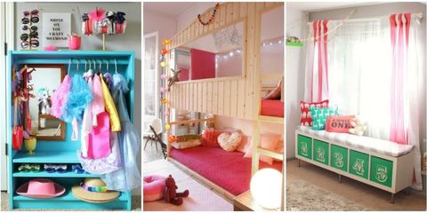 Room, Interior design, Pink, Ceiling, Interior design, Magenta, Home, Floor, Bed, Bedroom, 