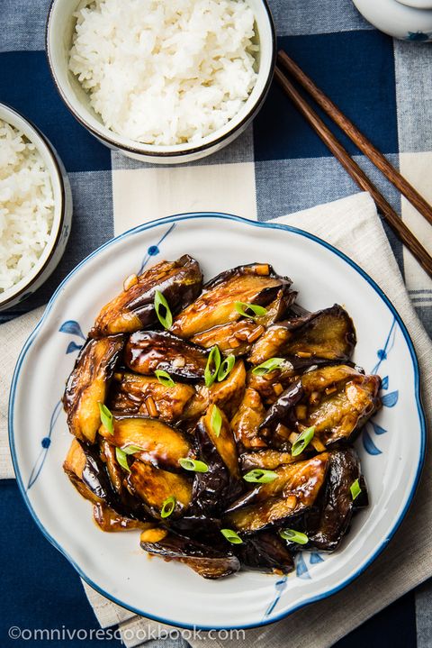 eggplant recipes - chinese eggplant with garlic sauce