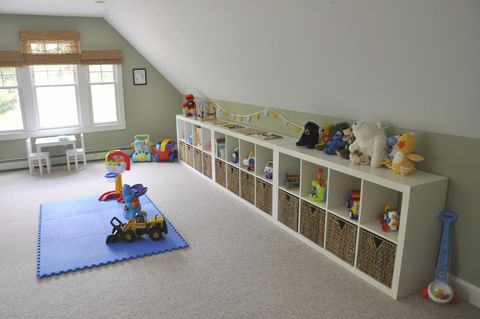 Room, Floor, Toy, Interior design, Wall, Flooring, Baby toys, Shelving, Home, Collection, 