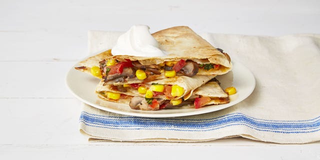 mushroom quesadillas