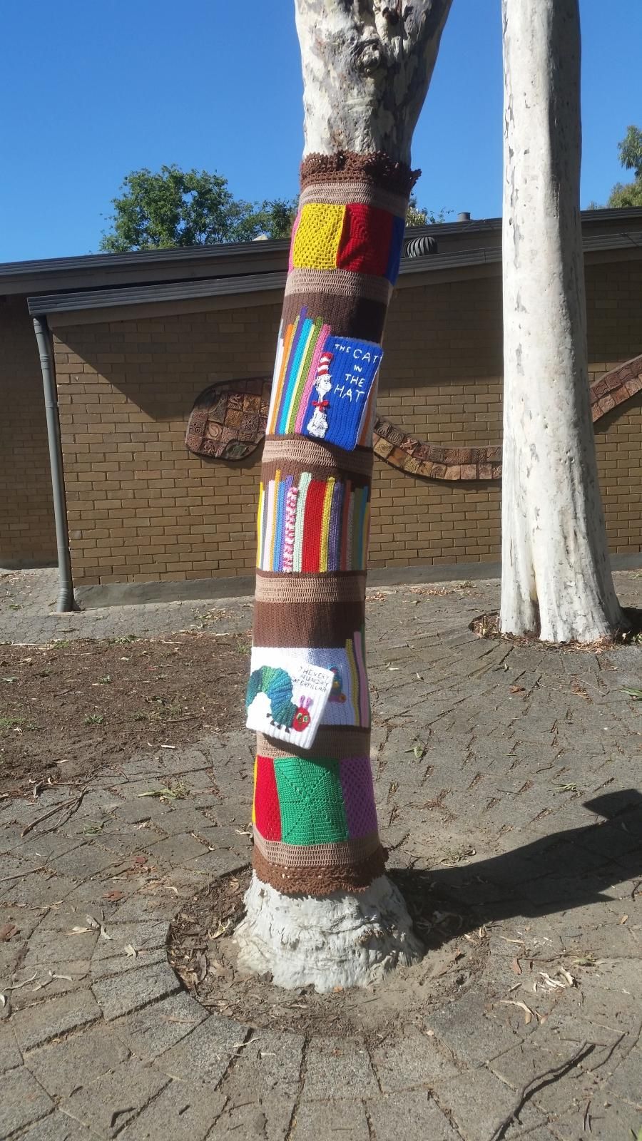 Yarn Bomb Tree