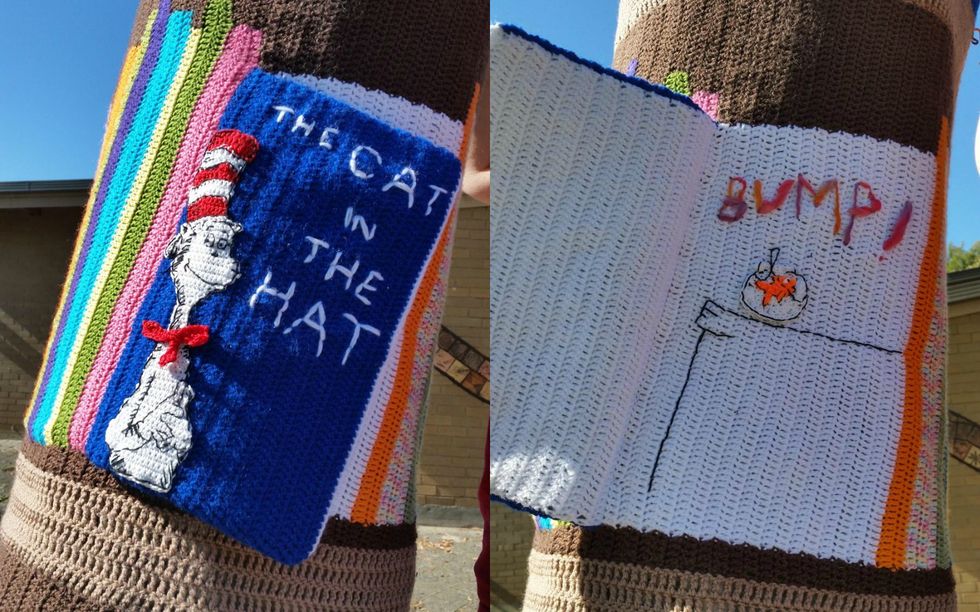 Yarn Bomb The Cat in the Hat