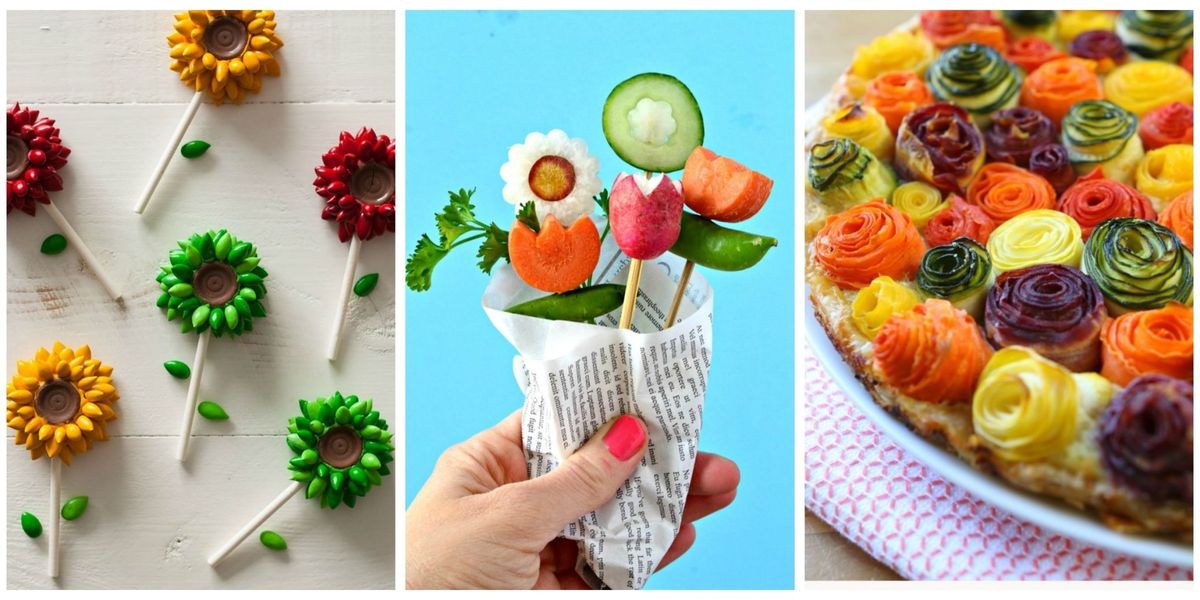 20 Ways to Make Your Food Look Like Flowers - Flower-Shaped Foods