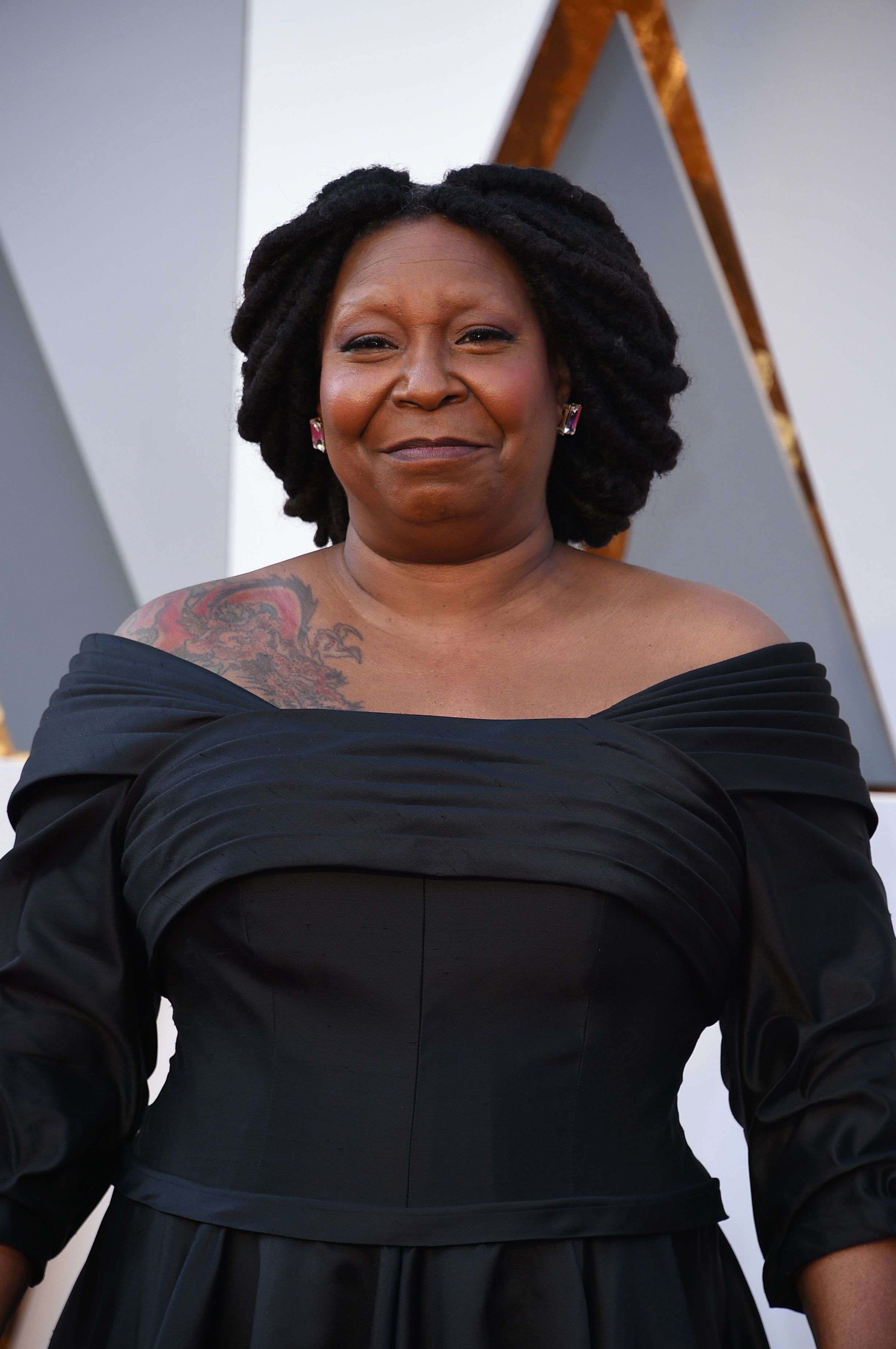 Whoopi Goldberg Shows Off Dragon Tattoo on Oscars Red Carpet  Whoopi  Goldberg Photos