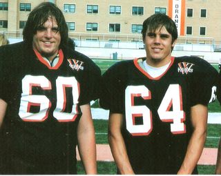 Erik Kalkwarf and Mark Becker together their freshman year — 2004—at Warburg College in Waverly, Iowa.
