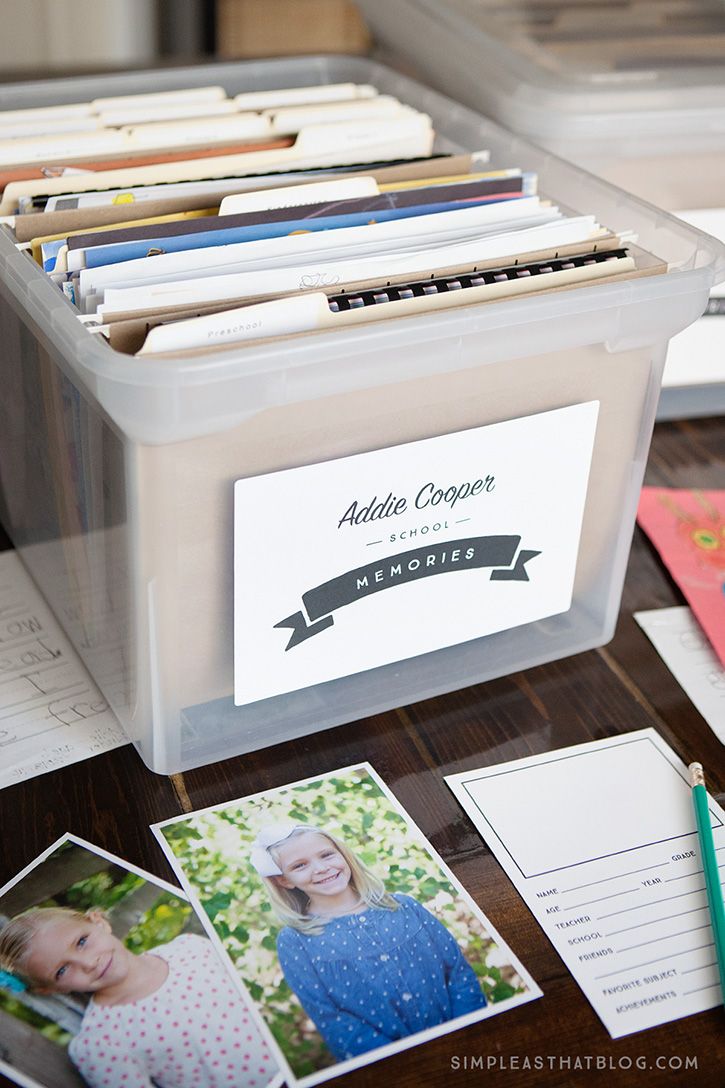 The Easiest Way to Store and Organize School Papers - I'm an Organizing  Junkie