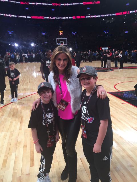 Denise Albert and sons NBA All Star cancer chemo Moms