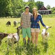 Louisa Conrad and Lucas Farrell goat farm Housekeeping on the Edge