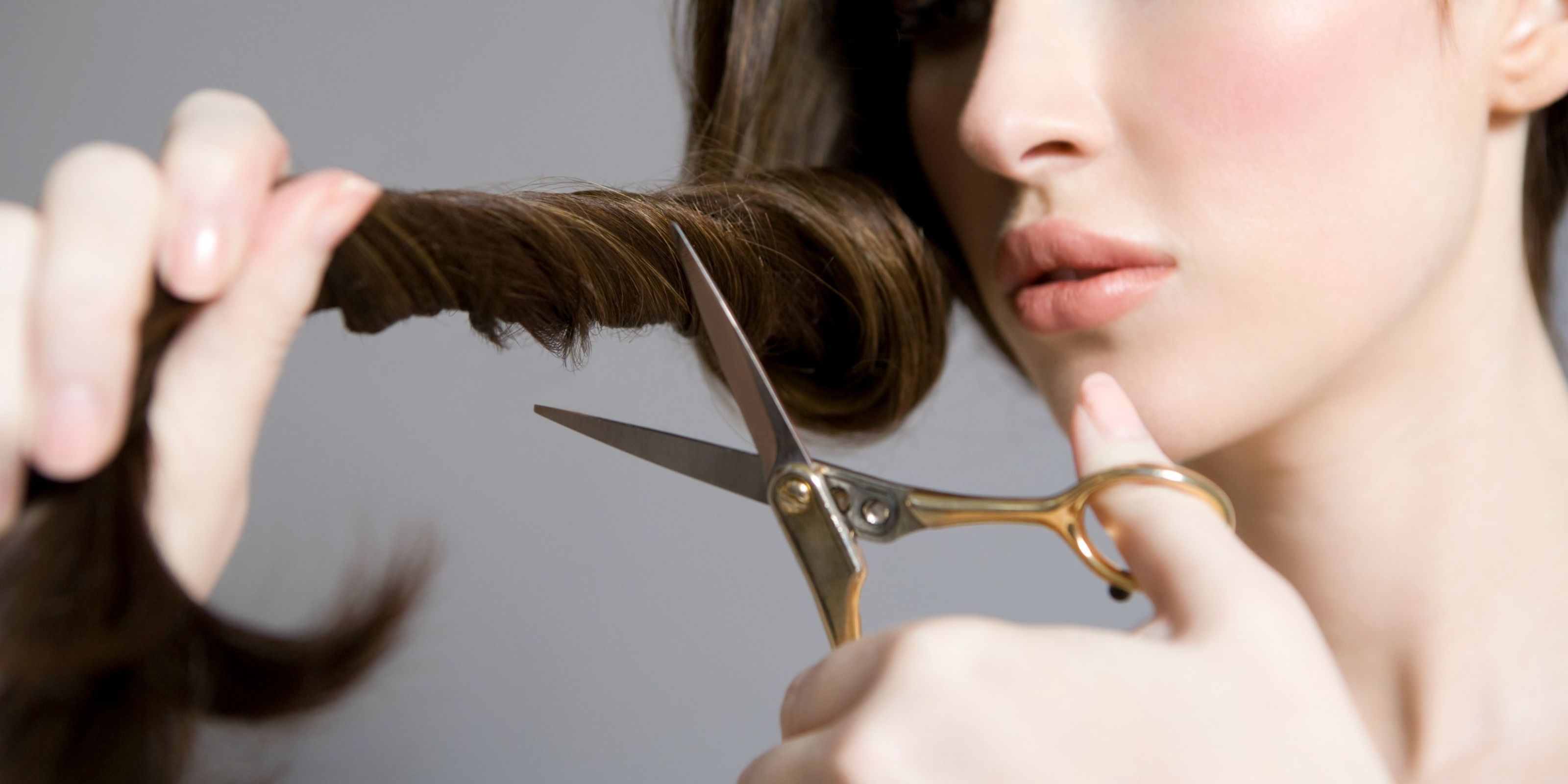 how to self cut hair with scissors