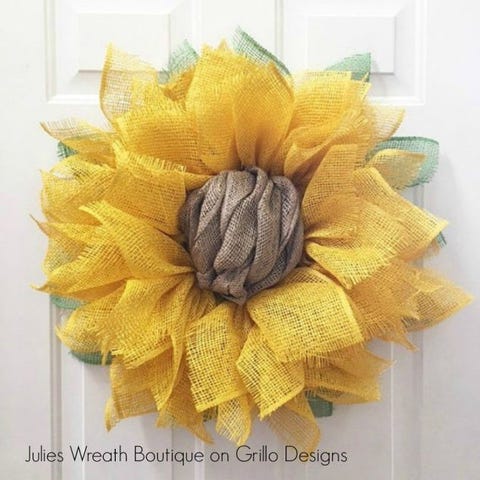 Spring Wreaths - Sunflower Wreath Spring Wreaths - Sunflower Wreath