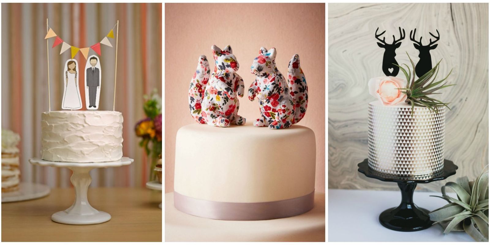 30 Animal Wedding Cake Toppers to Complement Your Wild Side