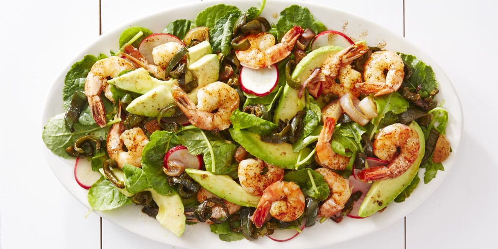 roasted shrimp and poblano salad april 2016