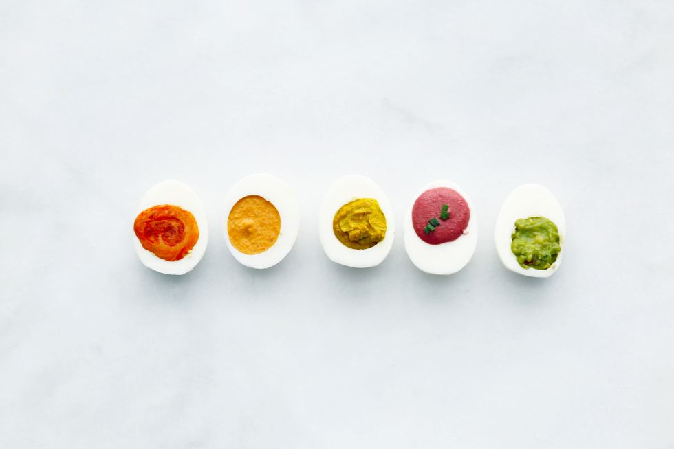 How to make rainbow deviled eggs