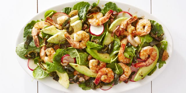 roasted shrimp and poblano salad april 2016
