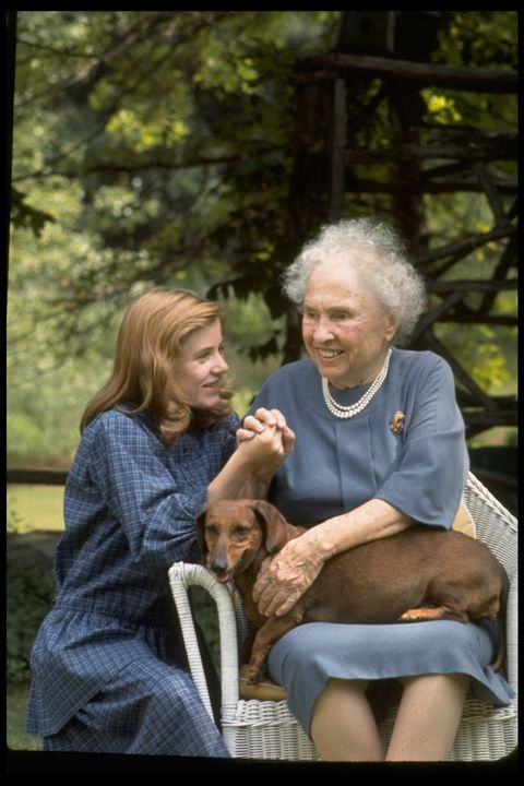 Patty Duke and Helen Keller in 1961