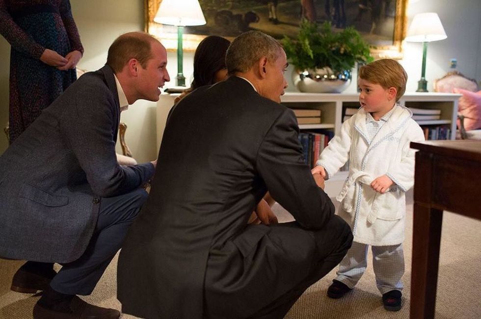 Prince George Met President Obama