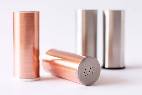 Product, Brown, Peach, Colorfulness, Metal, Cylinder, Office supplies, Material property, Stationery, Copper, 