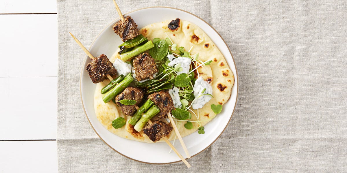 Spiced Steak & Green Onion Kebabs Recipe - GoodHousekeeping.com