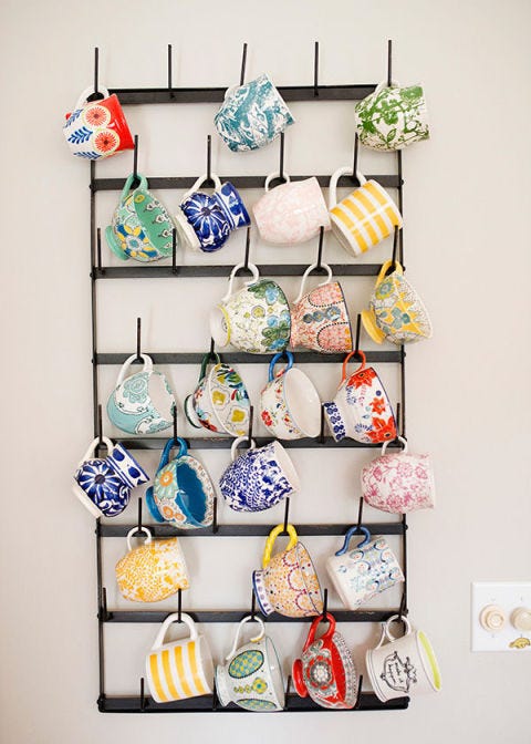 How To Organize Your Coffee Cups Kitchen Mug Organization Ideas Baked Bree Turn Mugs Into Art This Blogger S Coffee Cup Collection