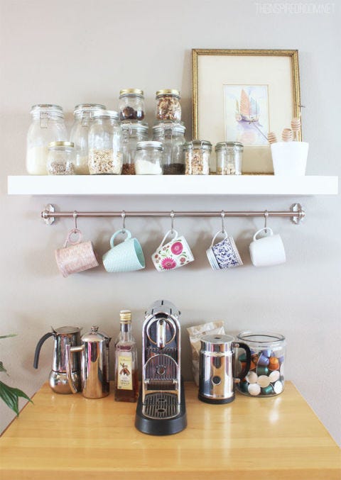 How To Organize Your Coffee Cups Kitchen Mug Organization Ideas Image