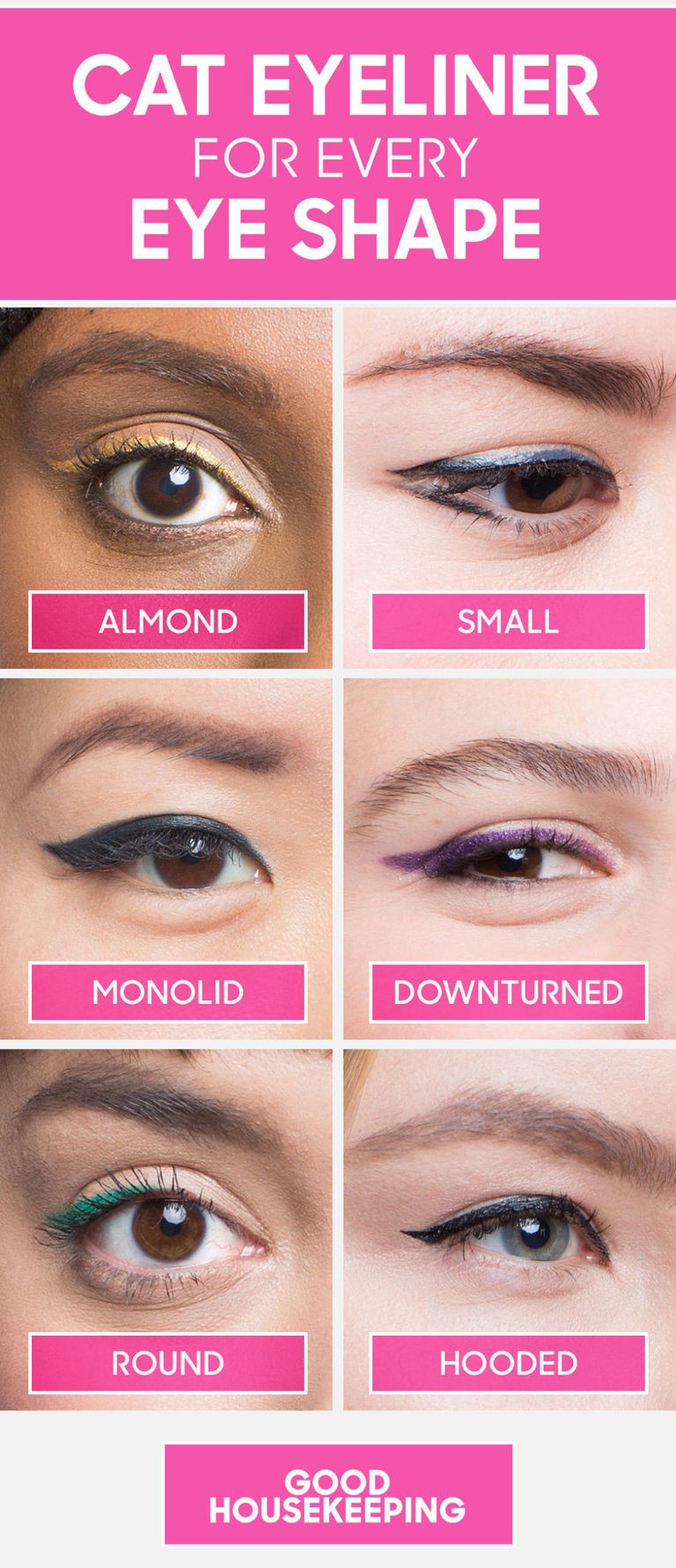 How To Do Winged Eyeliner For Every Eye Shape Cat Eyeliner Tutorial
