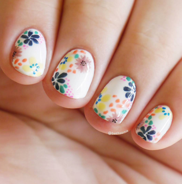 25 Flower Nail Art Design Ideas Easy Floral Manicures For Spring And Summer