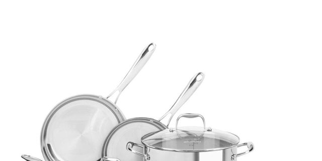 KitchenAid 10-pc. Stainless Steel Cookware Set, Color: Silver