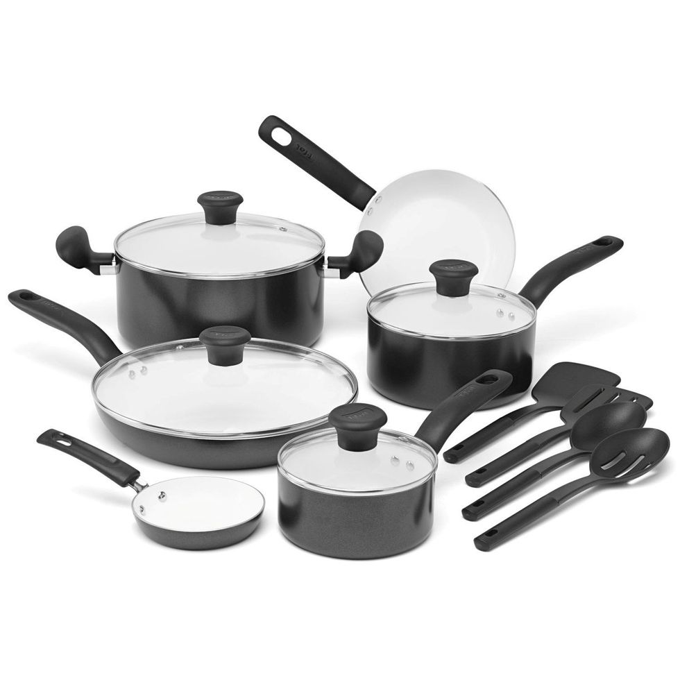 Tfal Pots and Pans  Cookware set, Cookware and bakeware, Ceramic