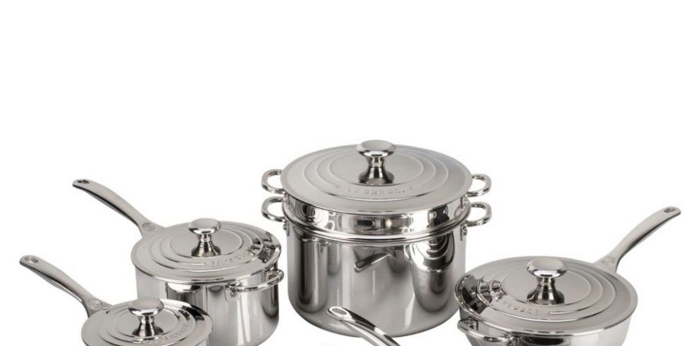 Le Creuset Stainless Steel Saucepan with Lid 18