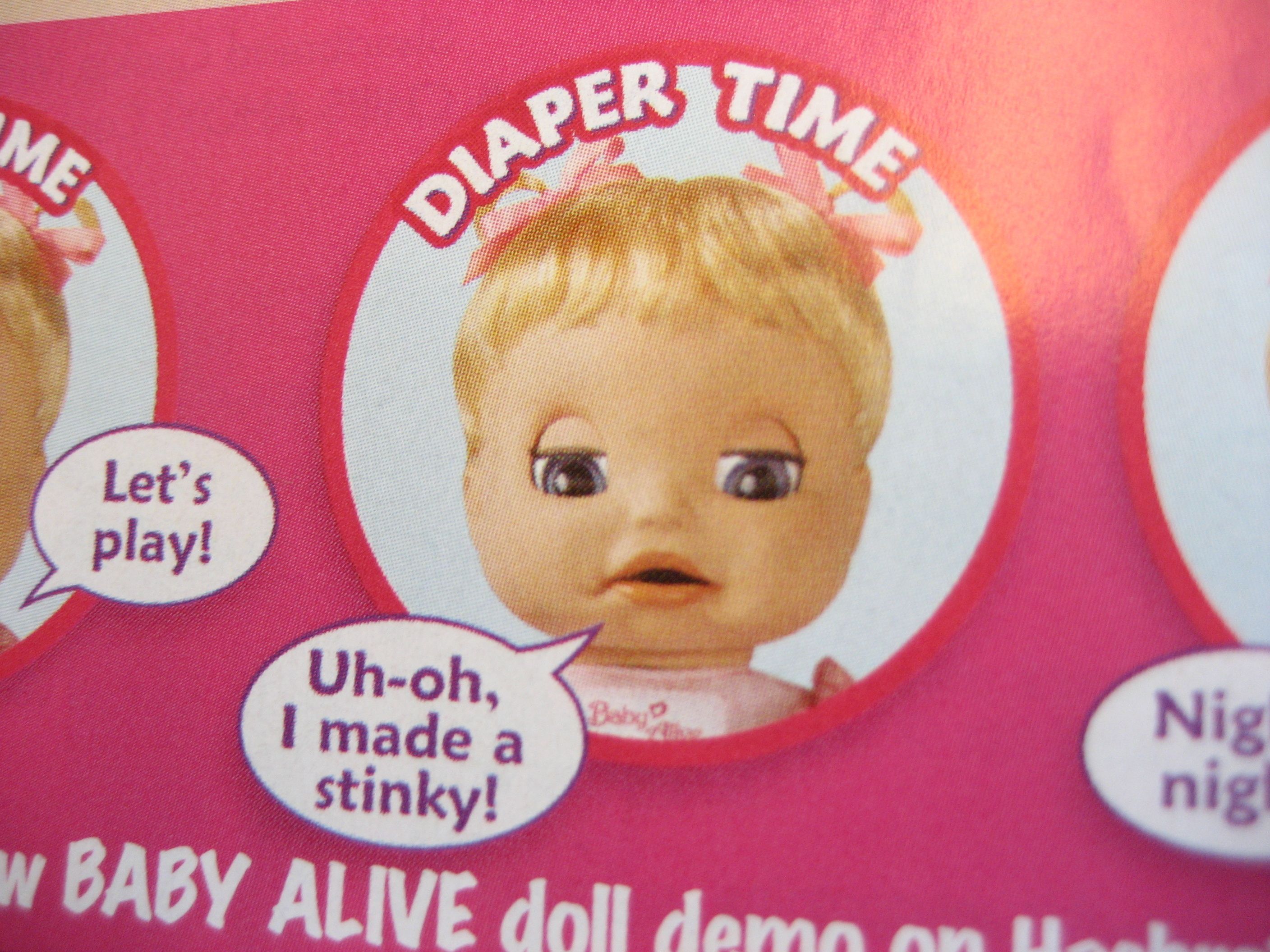 baby alive doll from the 70's