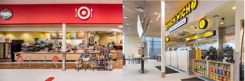Target cafe before and after