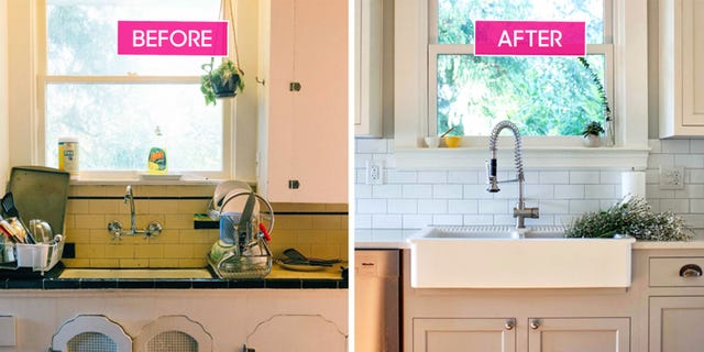 Plumbing fixture, Room, Tap, Kitchen sink, Property, Sink, Kitchen, Interior design, Plumbing, Fixture, 