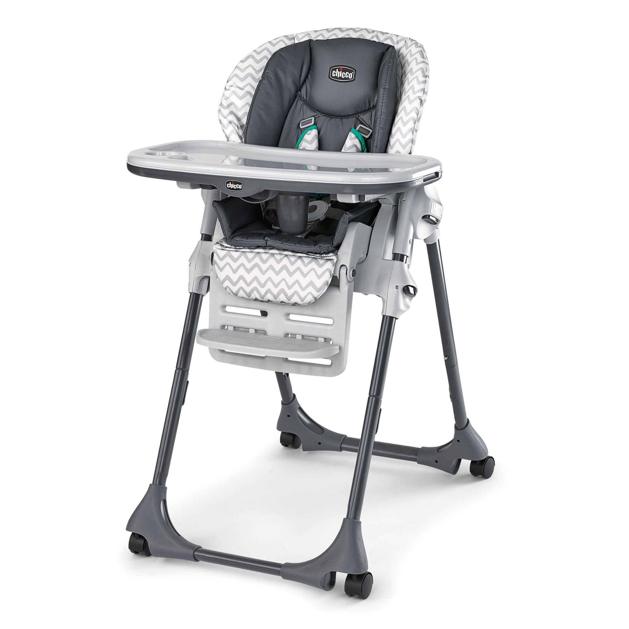 Folding High Chair Chicco Chicco Portable Highchair Grey Booster Seat 
