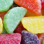 sugary gummy candies