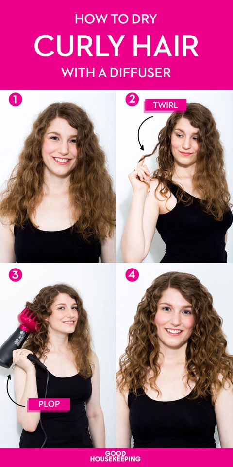 How to Use a Diffuser on Curly Hair - Tips for Blowdrying ...