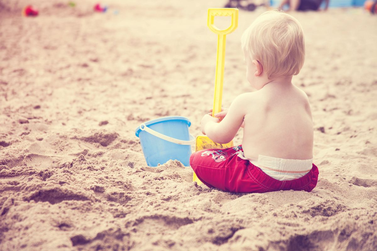 Toddler Buried at Beach