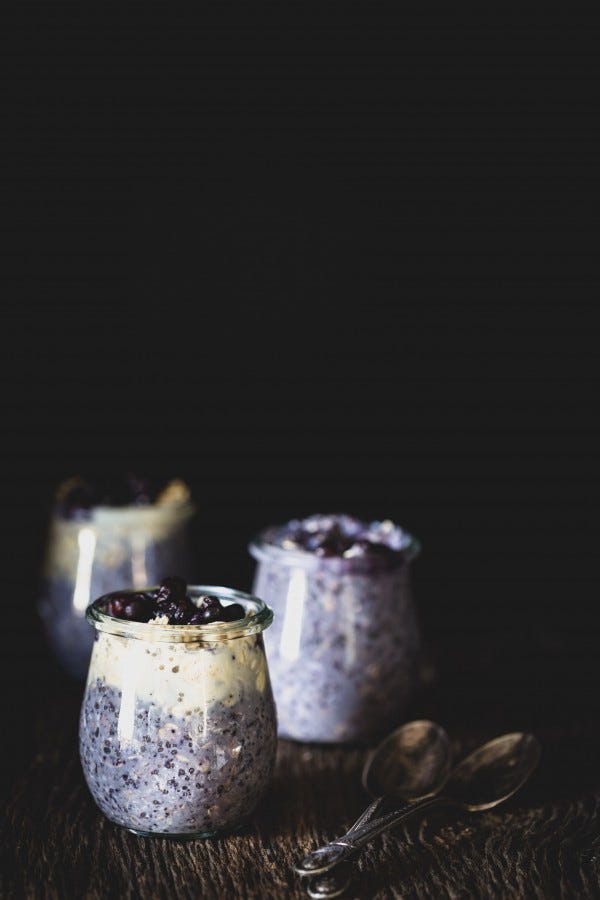 Blueberry-Coconut Overnight Oats
