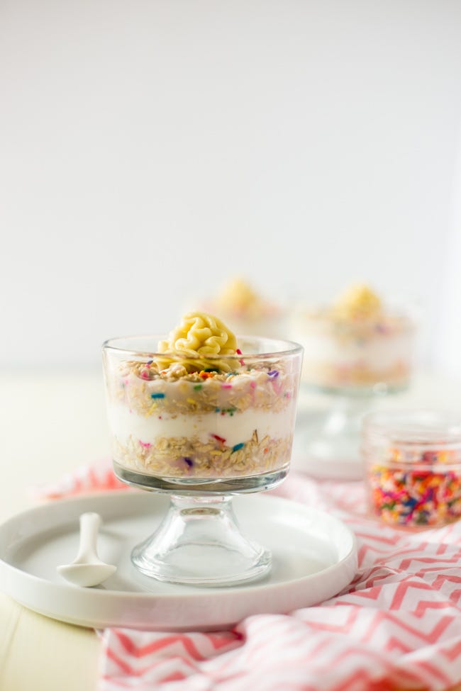Funfetti Protein Overnight Oats