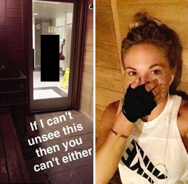 Dani Mathers body shaming naked woman in locker room