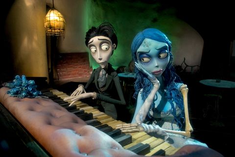 victor plays piano for his undead wife emily in a scene from corpse bride a good housekeeping pick for best scary movies for kids